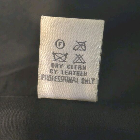 Black Leather Jacket Joseph Abboud Men's XL Full Zip Relaxed Fit Soft Leather - Picture 8 of 14